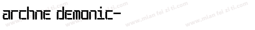 archne demonic字体转换